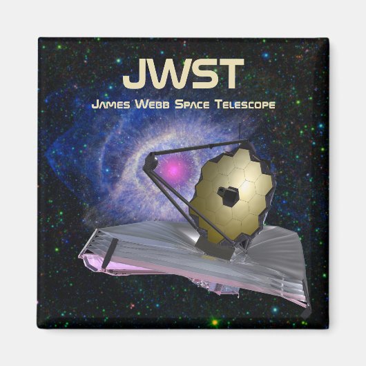 Aimant James Webb Télescope spatial JWST (Devant)