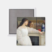 Aimant James Whistler - Symphonie en blanc no 2 (Recto/Verso)