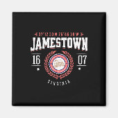 Aimant Jamestown Virginia Colony Rustic Souvenir Revoluti (Devant)