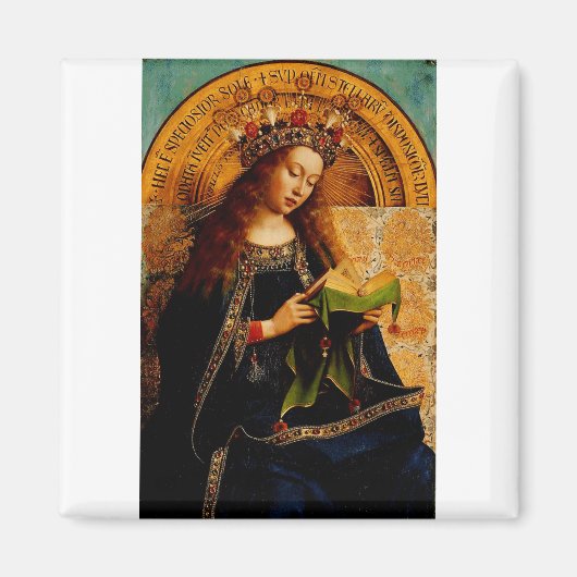 Aimant Jan van Eyck - Vierge Marie Collection d'art fin (Devant)