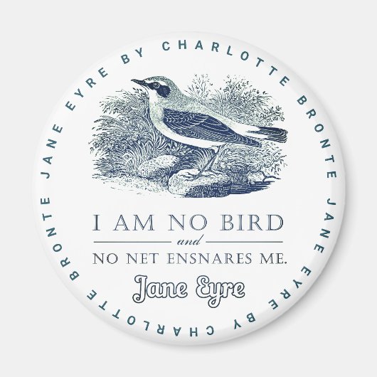 Aimant Jane Eyre - Je Ne Suis Pas Un Oiseau - Oiseau Vint (Devant)