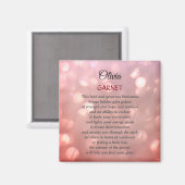 Aimant Janvier Birthstone Garnet (Recto/Verso)