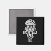 Aimant Janvier Février Basket Avril Mars College Ba (Recto/Verso)