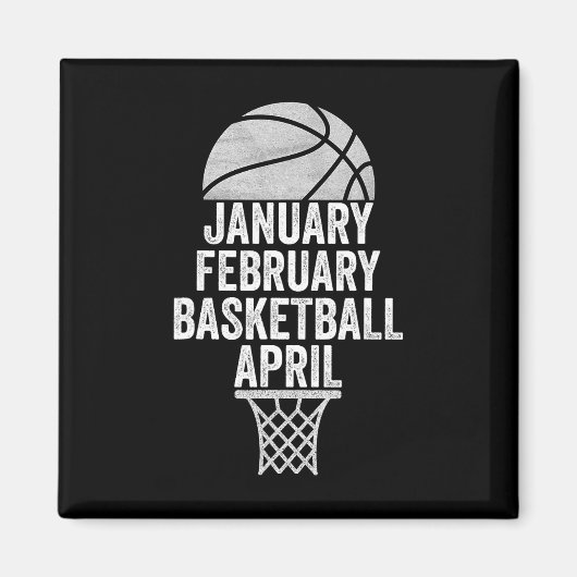 Aimant Janvier Février Basket Avril Mars College Ba (Devant)