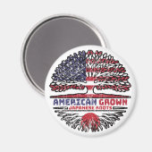 Aimant Japon Américano-américain Tree (Recto/Verso)