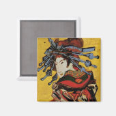 Aimant Japonais Courtesan Oiran par Vincent van Gogh (Recto/Verso)