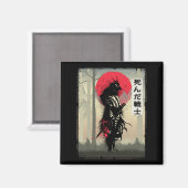 Aimant Japonais mort Samurai Guerrier Japon Swordsman (Recto/Verso)