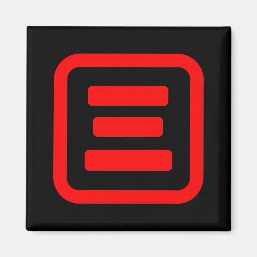 Aimant Japonais Numéro trois 三 (Devant)