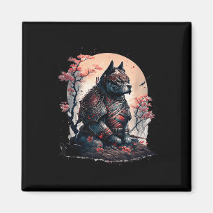 Aimant Japonais Samurai Ninja Chien Tatouage Graphique Po