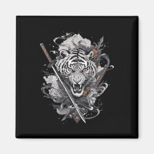Aimant Japonais Samurai Ronin épée Katana Japon Tiger Ta