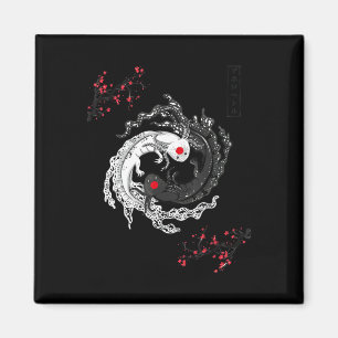Aimant Japonais Yin Yang Axolotls Anime Graphique Axolo