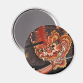 Aimant Japonais Yokai Oni King Fine Art (Recto/Verso)