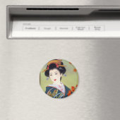 Aimant Japonaise en kimono bleu (In Situ (Lave-vaisselle))