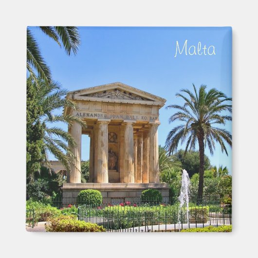 Aimant Jardin à Malte à La Valette (Devant)