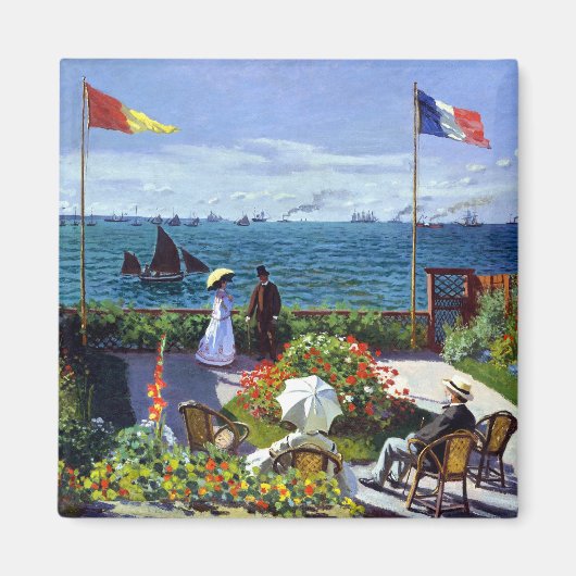 Aimant Jardin à Sainte-Adresse de Claude Monet (Devant)
