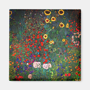 Aimant Jardin aux fleurs Gustav Klimt