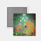 Aimant Jardin aux fleurs Gustav Klimt (Recto/Verso)