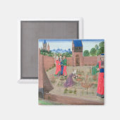 Aimant Jardin clos avec jardin pour femme (Recto/Verso)