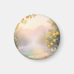 Aimant Jardin de Citrons Aquarelle