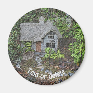 Aimant Jardin de cottage cosy Art de la nature Personnali