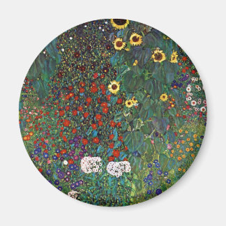 Aimant Jardin de la ferme Gustav Klimt avec tournesols