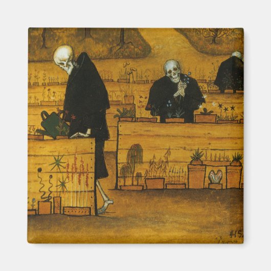Aimant Jardin de la mort (par Hugo Simberg) (Devant)