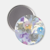 Aimant Jardin des bijoux | Pétales pastel violet (Recto/Verso)