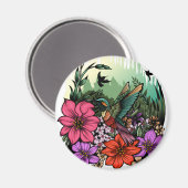 Aimant Jardin des colibris (Recto/Verso)