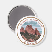 Aimant Jardin des Dieux Colorado (Recto/Verso)