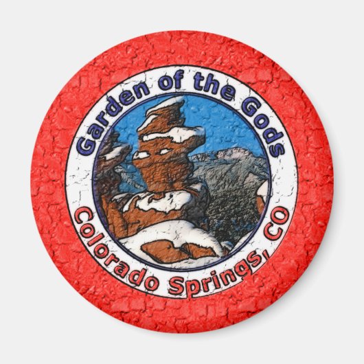 Aimant Jardin des dieux, Colorado Springs, CO (Devant)