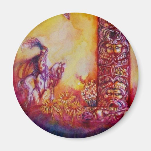 AIMANT JARDIN DES OMBRES PERDUES / CHEVALIER ET CHEVAL (Devant)