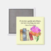 AIMANT JARDIN ET BIBLIOTHÈQUE (Recto/Verso)