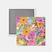 Aimant Jardin fleuri (Recto/Verso)