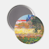 Aimant Jardin fleuri de Vincent Van Gogh (Recto/Verso)