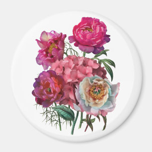 Aimant Jardin fleuri romantique