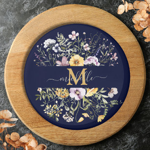 Aimant Jardin Floral Élégant de Fleurs Sauvages Colorées 