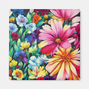 Aimant Jardin Floral rustique traditionnel