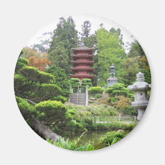Aimant Jardin japonais de thé (Devant)