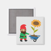 Aimant Jardin mignon devient amusant (Recto/Verso)