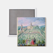 Aimant Jardin néerlandais, 1650 (avec papier) (Recto/Verso)