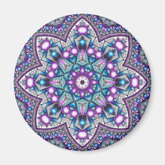 Aimant Jardin paisible Kaleidoscope Mandala (Devant)