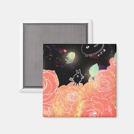 Aimant Jardin rose 2014 (Recto/Verso)