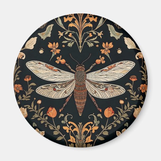 Aimant Jardin vintage de lucioles (Devant)