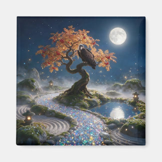 Aimant Jardin Zen d'Opale d'Octobre
