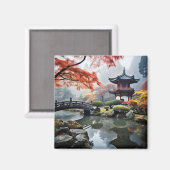 Aimant Jardin zen Nature paisible (Recto/Verso)