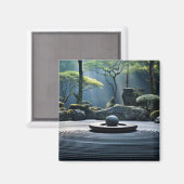 Aimant Jardin zen Nature paisible (Recto/Verso)