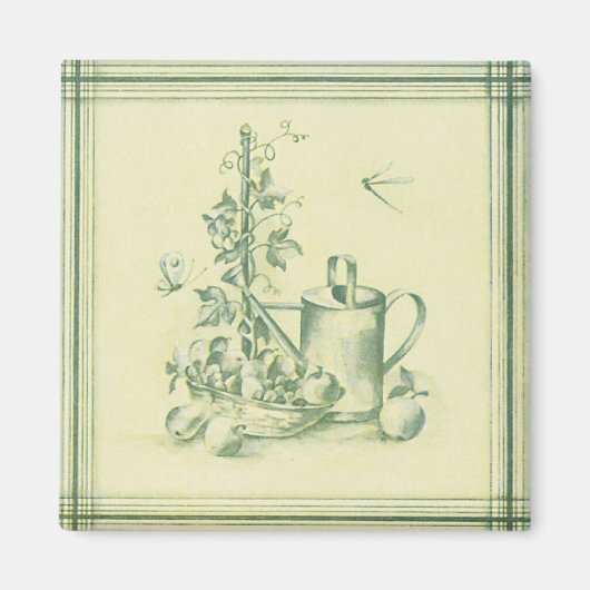 Aimant Jardinage vintage (Devant)