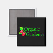 Aimant Jardinier bio - Fraises (Recto/Verso)