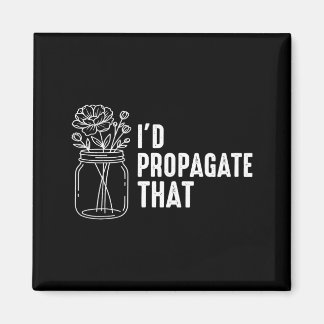 Aimant Jardiniers drôles plantent des hommes femmes fille