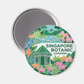 Aimant Jardins botaniques de Singapour Singapour (Recto/Verso)